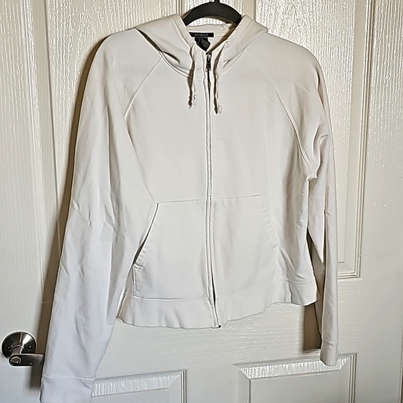 GAP Tops - Gap Women's White Stretch Hoodie Size XL